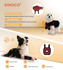 Nouveau design 660nm 850nm LED lumière rouge thérapie infrarouge pour animaux de compagnie coussin de corps de ventre soulagement de la douleur équine ceinture de thérapie par la lumière rouge - Product Image 6