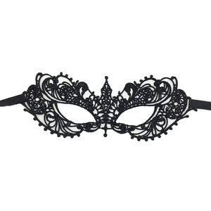 Máscara de media cara de encaje negro sexy para Halloween, fiesta de <span class=keywords><strong>disfraces</strong></span>, <span class=keywords><strong>carnaval</strong></span> veneciano, baile de graduación, para <span class=keywords><strong>mujer</strong></span> - Product Image 6
