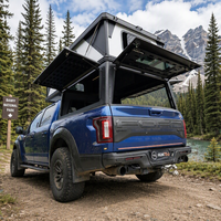 Huntoo Bed 4x4 Road Four-Season Snowproof Hard Shell Pop Truck Camper Aluminum Slide on for Tundra Ford F150 6ft 6.5ft
