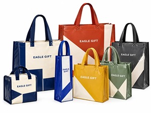Bolsa de Compras Ecológica Reciclada, Multicolor, Tamaño Estándar, Laminada, No Tejida, con Asas de Cuerda - Product Image 2