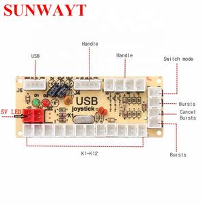 Neuer DIY <span class=keywords><strong>Arcade</strong></span> Game KIT <span class=keywords><strong>Arcade</strong></span> LED USB Encoder mit 5PIN <span class=keywords><strong>Arcade</strong></span> Joystick und 28mm beleuchteter LED Push Button für Spiel automaten - Product Image 3
