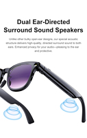 Lunettes Intelligentes IA 2026 avec Caméra 8MP, Enregistrement Vidéo, Traduction 20+ Langues, Lunettes de Soleil pour Appels et Lecture Musicale, Étanchéité IPX-6