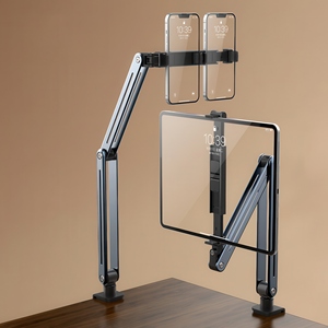 Đổi mới 360 xoay xoay núi hợp kim nhôm gấp lười biếng Giường Điện thoại <span class=keywords><strong>Tablet</strong></span> PC chủ máy tính xách tay đứng chiều cao góc - Product Image 4