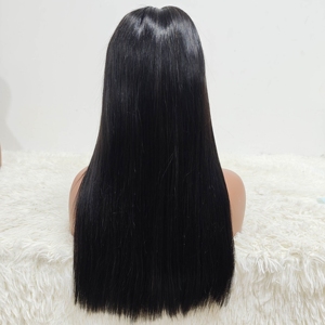 Promotion Letsfly : Perruque de cheveux humains vietnamiens 100% naturels, lisses, grade 11A, double densité, 20 pouces, avec dentelle transparente 2x6 et 5x5, prix 98 $ – Direct Usine - Product Image 1