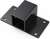 Receptor de enganche de 2 pulgadas para cucharón de tractor, receptor de enganche de remolque de 2 pulgadas, enganche de remolque Clase 3 con orificios, funciona bien para cucharón de tractor