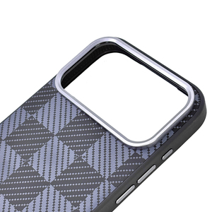 Cho <span class=keywords><strong>Iphone</strong></span> 17 Pro Max Da Khâu Điện Thoại Trường Hợp Tùy Chỉnh Da Trường Hợp Cao cấp Sang Trọng Sợi Mô Hình Sọc ca rô Thiết Kế Trường Hợp - Product Image 2