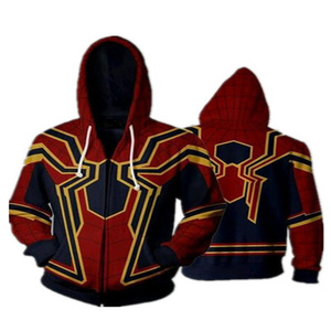 Fitspi All'Ingrosso <span class=keywords><strong>Felpa</strong></span> Autunnale da Uomo con Cappuccio e Zip Giacca con Cerniera Cosplay Supereroe <span class=keywords><strong>Spider</strong></span> Far From Home - Product Image 5