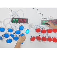 Éteint la réaction électronique interactive bouton poussoir led défi réponse réflexe rapide jeu de toucher et de robinet rapide