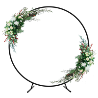 Arche circulaire en métal multifonctionnelle de haute qualité, réglable, pour fête d'anniversaire, support circulaire en métal, arche de mariage, vente chaude