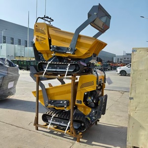 Mini-dumper hydraulique en gros d'usine, capacité de charge 500-800 kg, alimenté à l'essence, pour la construction et l'agriculture, avec pompe à moteur intégrée - Product Image 5