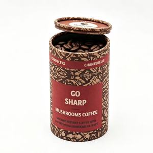 Waterproof Kraft Coffee Packaging Paper Can Custom Design Round Tube for Coffee Bean Fresh‑Keeping Storage - Product Image 1