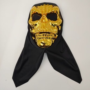 Máscara de Esqueleto de Cara Completa Electrochapada en Oro y Plata para Halloween, Disfraz de Motocicleta, Accesorio para Fiestas y Cosplay - Product Image 6