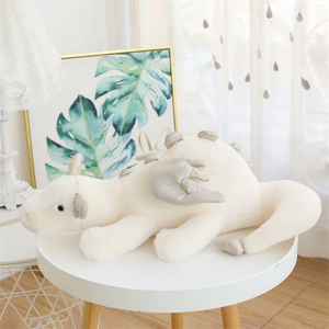 Đồ Chơi Mới Đáng Yêu Hình Rồng Tuyết Mềm Tùy Chỉnh Trực Tiếp Từ Nhà Máy Khủng Long Thú Nhồi Bông Có Cánh Nhỏ Gối Nhồi Bông Hình Khủng Long - Product Image 3