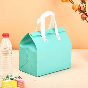 Bolsa Térmica Aislante Desechable para Alimentos con Logotipo Personalizado, Bolsa de Transporte con Forro de Papel de Aluminio para Comida y Bebidas para Llevar - Product Image 1