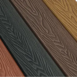 Anti-UV Outdoor WPC exterior siding 3D embossing Type Exterior Wall Panel Wood Plastic Composite Wall cladding