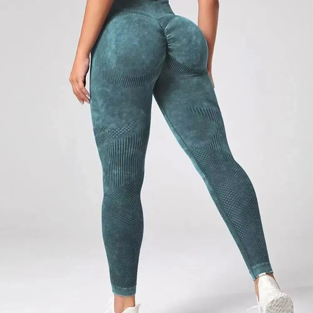 Calças justas personalizadas de cintura alta, calças justas sem costura para ioga e corrida, legging de cintura alta para mulheres