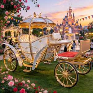 ZOWN Chariot de princesse électrique de luxe en forme de citrouille Cendrillon, couleur personnalisable pour la décoration d'événements de mariage - Product Image 1