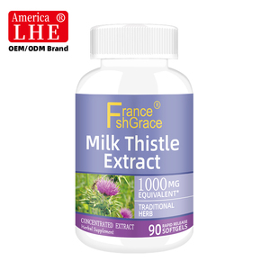 Nutraceutical Milk Thistle Extract <b>Supplement</b> Manufacturer Vegan 1000 mg for <b>Liver</b> Support 90 Milk Thistle Extract Softgels - Product Image 1