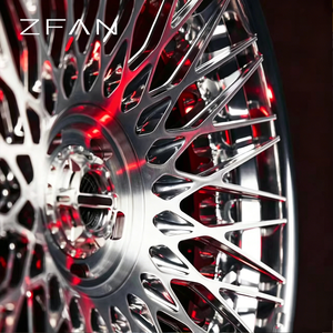 Rines ZFAN de 15-26 Pulgadas, 5x114.3 5x120, de Aluminio Forjado, Diseño Cóncavo Cromado, Alto Rendimiento, Compatibles con Modelos de Audi, <span class=keywords><strong>Ferrari</strong></span>, BMW, Tesla y Camionetas - Product Image 2