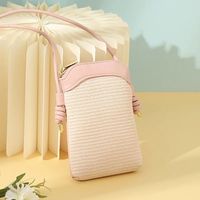Sac à main de plage demi-lune tissé pour femme, style INS, sac bandoulière en polyester écologique, accessoire de vacances, livraison directe