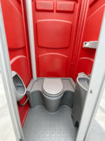 Toilettes portables modulaires préfabriquées en conteneurs, économiques et durables, pour chantier, appartement, usage public, montage facile