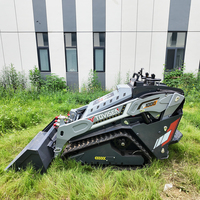 Mini-chargeuse compacte sur chenilles V1000 à accès étroit, 25 CV, moteur diesel Kubota, pour l'aménagement paysager de jardin