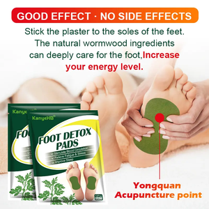 Tren Baru HOT Foot Detox Pads Natural Herbal Wormwood Racun Pembersihan Perekat Patch Plester Memperbaiki Tidur Kaki Stiker - Product Image 4