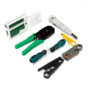 Kit d'Outils Réparation Matériel Réseau avec Pince à Sertir RJ45, Testeur de Câble LAN, Coupe-Fil, Dénudeur, Tournevis – Kit Outils 2170
