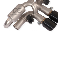 Pour Porsche 992 Carrera : Système d'échappement Catback Valvetronic avec sortie centrale style GT3, silencieux et tuyau d'échappement amélioré