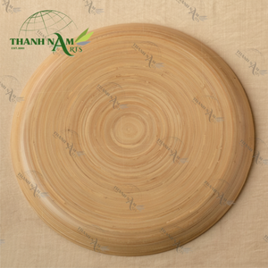 Grossiste en bambou au design moderne Pure Essence Plateau rond Plateau à fruits pour la cuisine Fabriqué au Vietnam - Product Image 1