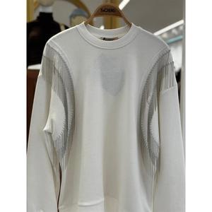 Sobe Angelina Sudadera Metálica con Efecto Péndulo para Mujer, Oversize, Tejida, Transpirable, Color Sugar Cheese - Product Image 1