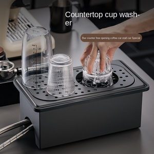 Lavavasos Portátil de Acero Inoxidable para Encimera, con Caja de Drenaje de Alta Presión, Ahorro de Agua, Ecológico, para Uso Doméstico, en Bares y Comercial - Product Image 1