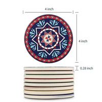Sous-verres personnalisés en sublimation en gros, vierges, en céramique avec dos en liège, écologiques, de luxe, pour usage commercial, 50 MOQ, logo personnalisé