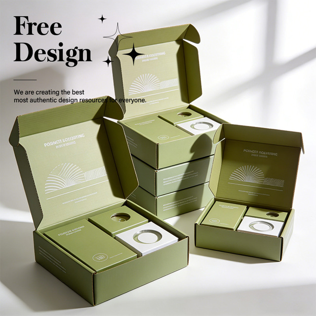 Recycled Materials Flat Corrugated Cardboard Apparel Shipping Box with Custom Logo Four-Color Printed Packaging