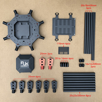 RJX 1080mm 8-Achsen Faltbarer Octocopter Kohlefaser-Drohnenrahmen mit Motorhalterungen Landegestell Schwere Nutzlast Multirotor UAV