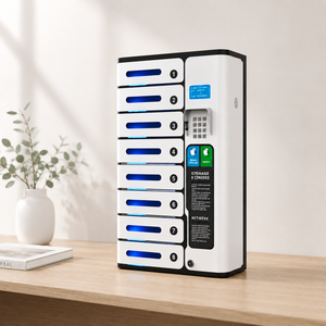 MIA 8 Bay Metal Charging Locker PD 20W Fast Charging Wall Mount Indoor Commercial Phone Charging Station for Public Venues - Product Image 3