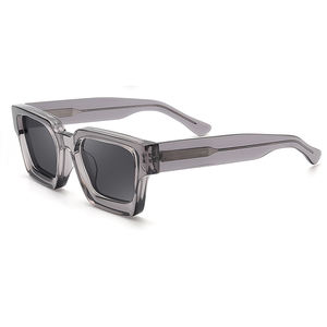 نظارات شمسية فاخرة الأكثر مبيعًا لعام <span class=keywords><strong>2026</strong></span>، حماية من الأشعة فوق البنفسجية 400، إطار أسود سميك للنساء والرجال، نظارات شمسية مربعة من الأسيتات مستقطبة - Product Image 3