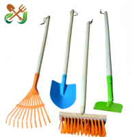 Ensemble d'outils de jardinage pour enfants, pelle en acier inoxydable personnalisée, sûre pour les enfants, avec manche en bois, pelle colorée, accessoires de jardinage