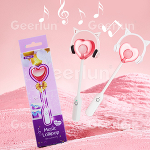 Fábrica en stock música piruleta Suckers Audio grabable piruleta cantando cumpleaños regalo del Día de San Valentín dulces aperitivos - Product Image 2