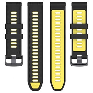 Bracelet de <span class=keywords><strong>montre</strong></span> en silicone bicolore 20mm 22mm pour bracelet de <span class=keywords><strong>montre</strong></span> <span class=keywords><strong>Garmin</strong></span> Forerunner 965/955/945/<span class=keywords><strong>745</strong></span> - Product Image 2