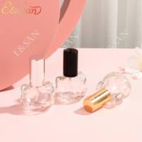 Botol Parfum Kaca Transparan Mini Persegi 10ML dengan Pompa Aluminium