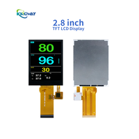 Layar Tampilan Pintar 2.8 Inci IPS TN Modul LCD Resolusi 240x320 MCU ST7789 Layar Sentuh TFT
