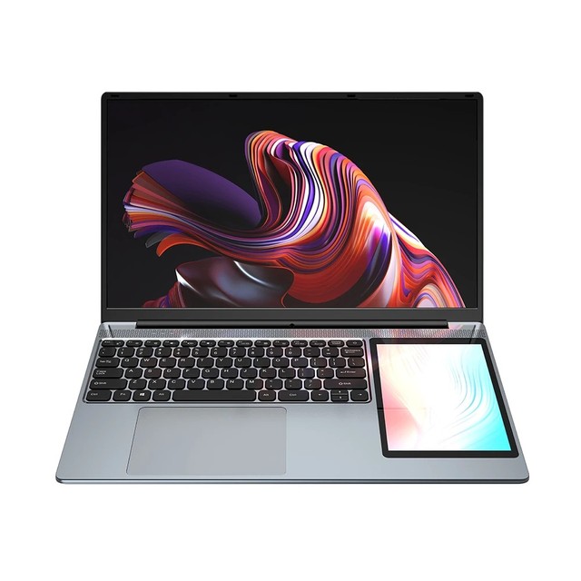 Topton L10 Dual Screen Laptop 15.6 Inch IPS + 7'' Touch 12th Gen Inte1 N100 Max 32G DDR4 2T SSD Slim Office Notebook PC Computer