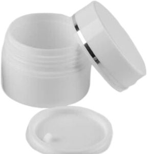Pot en plastique PET blanc de 300 ml pour crème et essence, avec ligne dorée, options 100g, 200g, 300g, 400g, 500g pour cosmétiques - Product Image 3