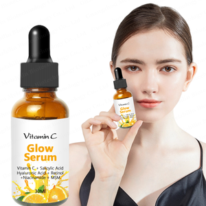 Siero concentrato <span class=keywords><strong>super</strong></span> potente alla vitamina C con nicotinamide, acido ialuronico, acido salicilico e retinolo, tutto in uno, siero illuminante anti-età - Product Image 1