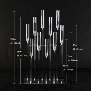 <span class=keywords><strong>Oro</strong></span> argento elegante acrilico candelabro <span class=keywords><strong>portacandele</strong></span> pilastro decorazione matrimonio tavolo centrotavola portatile chiaro <span class=keywords><strong>portacandele</strong></span> - Product Image 3