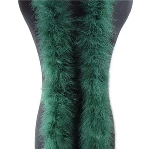Boas en plumes de dinde miniatures de 2 m et 40 g, bandes de plumes décoratives pour la décoration de mariages, de danses et de fêtes - Product Image 6