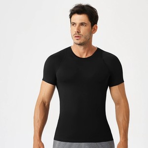 Camiseta Deportiva Personalizada para Hombre, de Manga Raglán, Tejido de Compresión, 95% Algodón, 5% Poliéster, Elástica, Transpirable, Manga Corta, OEM - Product Image 6