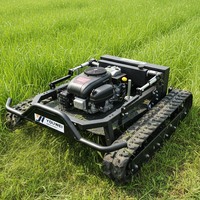 Mesin Pemotong Rumput Otomatis Robot Crawler Kecil dengan Remote Control, Pisau Pemotong Rumput untuk Pertanian, Sederhana, Komersial, Harga Terjangkau