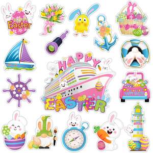 Imán Decorativo para Puerta de Crucero de Pascua, Conejito de Pascua, Pollito, Huevo, Imán para Refrigerador, Artículos para las Fiestas de Pascua - Product Image 5